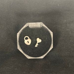 Tiny Stainless Steel Hypoallergenic Lock and Key Earrings